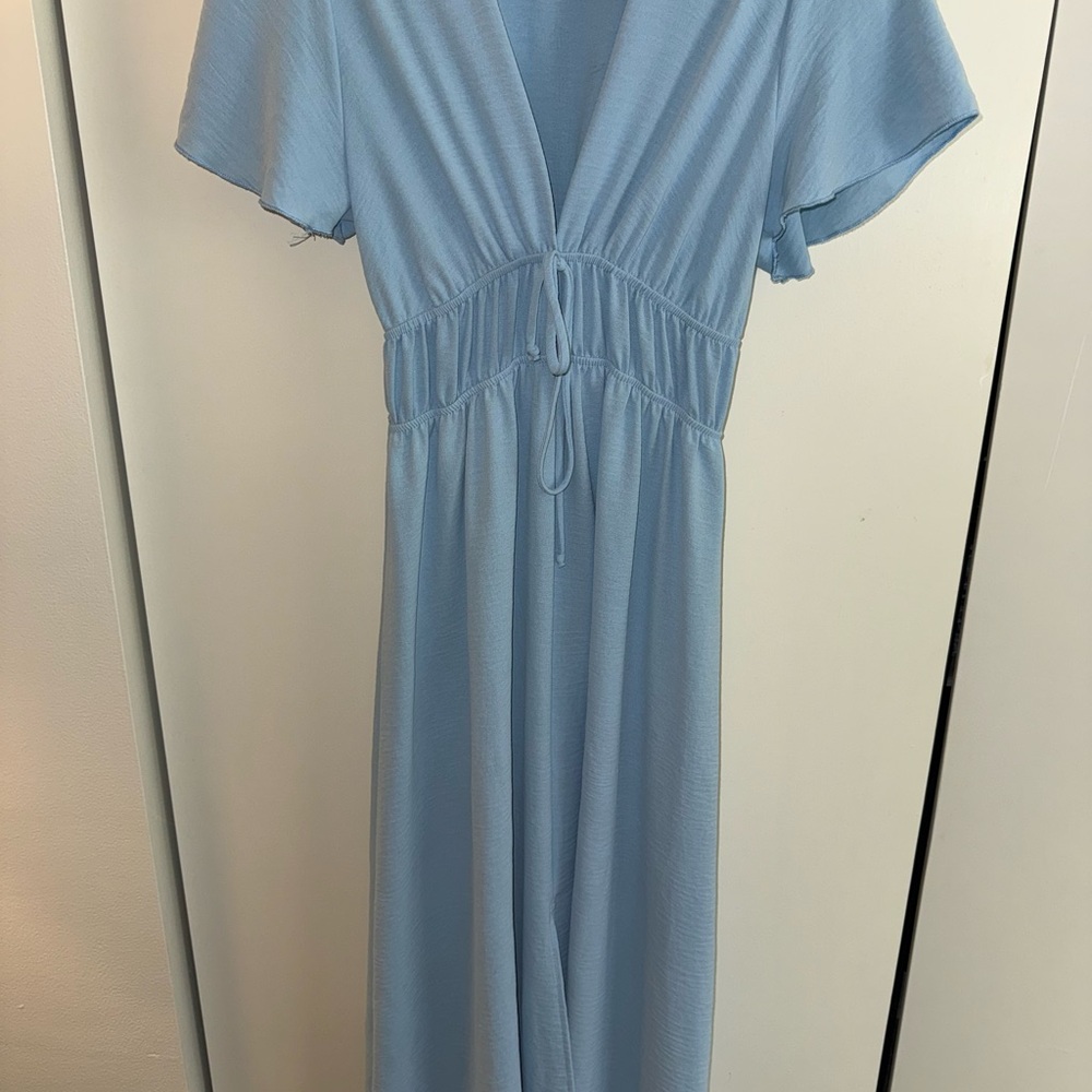 Elegant Blue Women's Dress